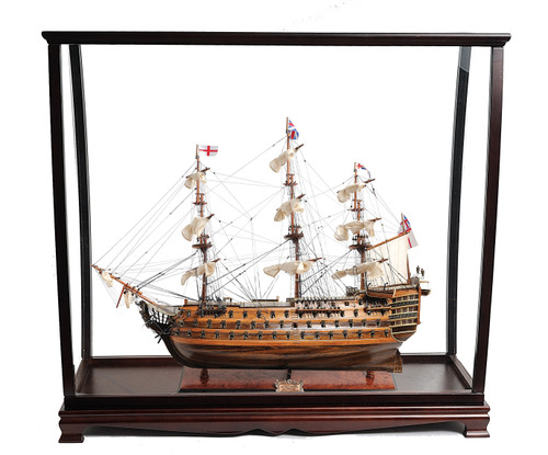 HMS Victory Model Ship - 36" Exclusive Edition w/ Table Top Display Case - Optional Personalized Plaque