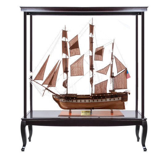 USS Constitution Model Ship - 50" Extra Large Edition w/ Glass Free Display Case - Optional Personalized Plaque