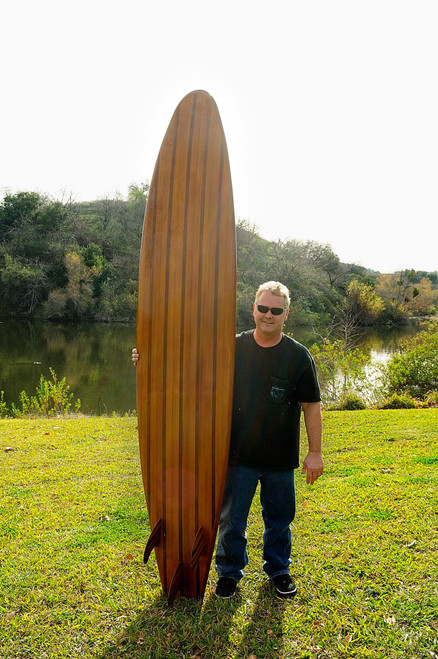 Short Wooden Surf Board - 75