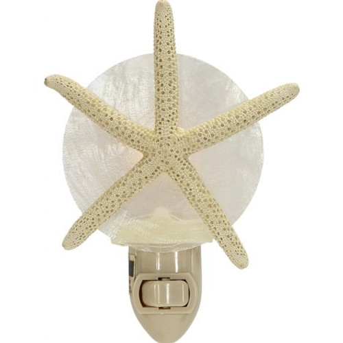Starfish Night Light - White - Unlit - Naturally Formed Starfish