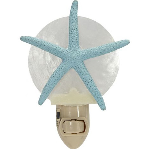Starfish Night Light - Blue - Unlit - Naturally Formed Starfish