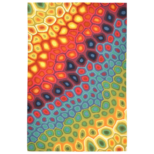 Visions IV Pop Swirl Indoor/Outdoor Rug - 6 Sizes 