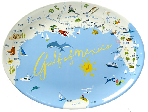 Gulf of Mexico Melamine Platter