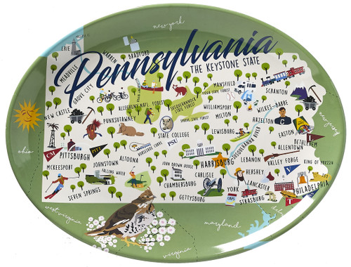 Pennsylvania Melamine Platter