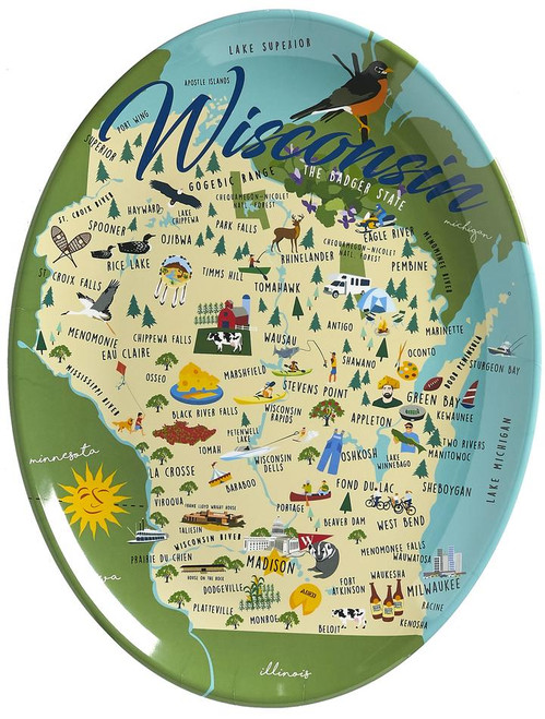 Wisconsin Melamine Platter