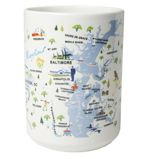 Ceramic Mug - Chesapeake Bay  - Set of 4