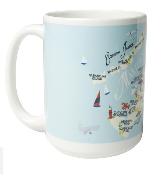 Ceramic Mug - Martha's Vineyard -  Set of 4