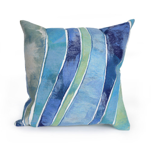 Visions II Ocean Waves Indoor/Outdoor Throw Pillows - 2 Sizes Avail