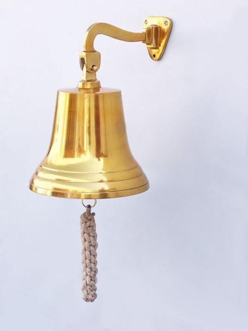 Nautical Ship's Bell - Brass Plate - 15"