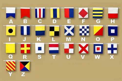 Nautical Signal Flags - 24" x 24" Nylon- Outdoor/Indoor - Min. of 3