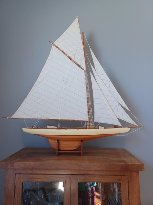 America's Cup Columbia Model Ship - Mid