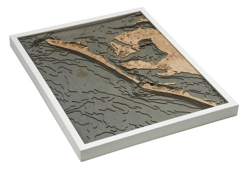 Anna Maria Island, FL - 3D Nautical Wood Chart