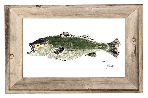Cape Cod Summer Striper Print with Frame