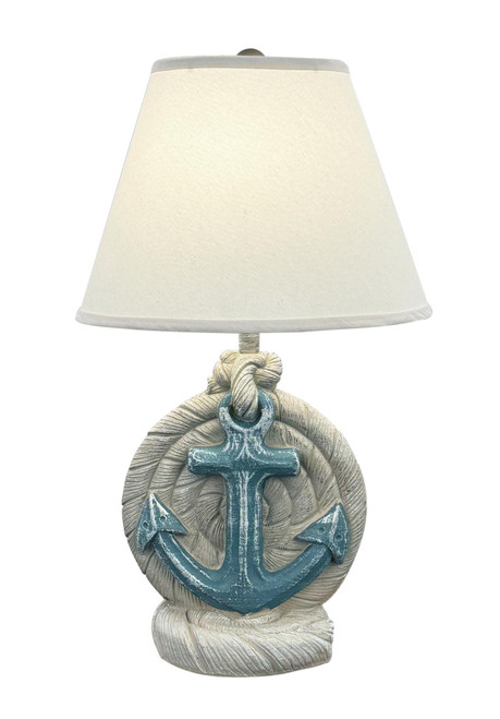 Sisal and Slate Anchor and Rope Table Lamp