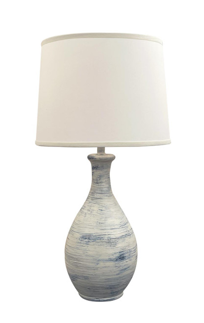 Shabby Nautical Ridged Tear Drop Table Lamp