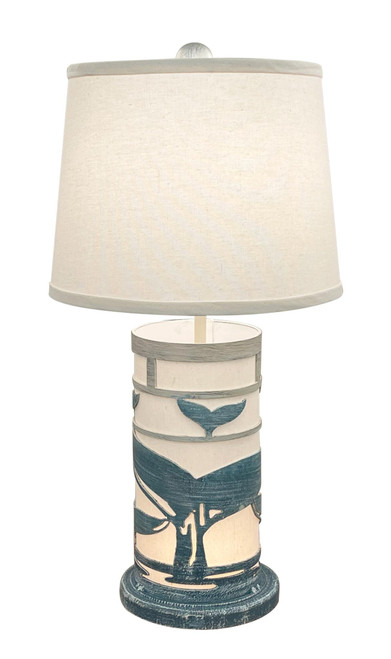 Whale Tail Table Lamp with Night Light