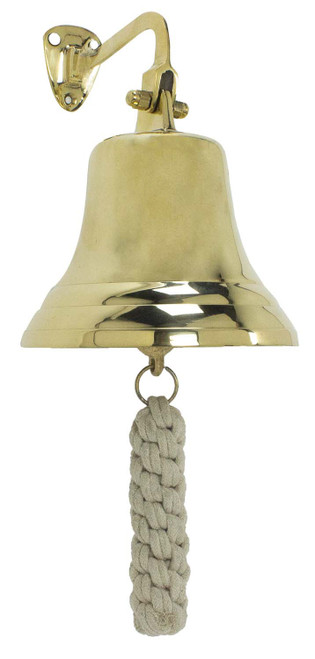 Solid Brass  Ship Bell - 6" Dia.