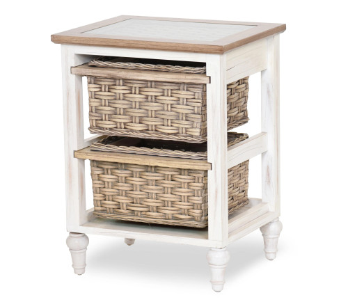 Island Breeze 2-Basket Storage Cabinet