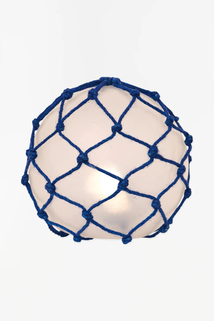 Buoy Lamp with Netting - Resin, Navy - 11" Buoy Lamp with Netting - Resin, Navy - 11"