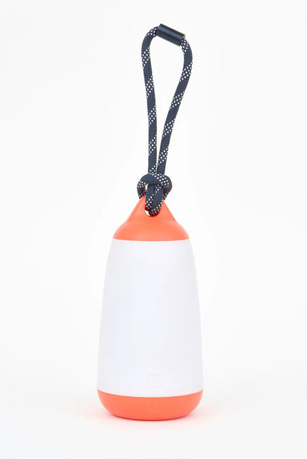 Buoy Lantern, Rechargeable, Polypropylene - White & Orange - 9.8"