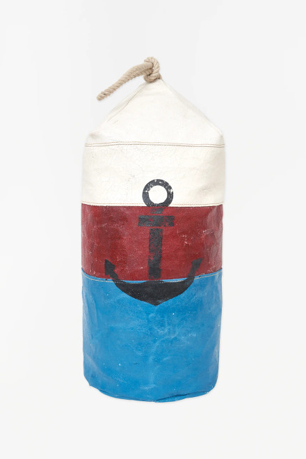 Bouy Shaped Pillow - Painted Canvas - 19.7"