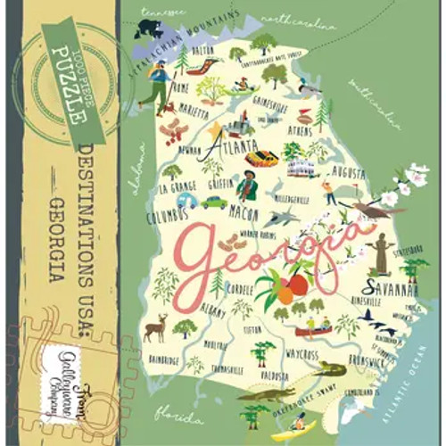 Georgia 1000 Piece Jigsaw Puzzle - 19.6"
