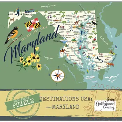 Maryland 1000 Piece Jigsaw Puzzle - 19.6"