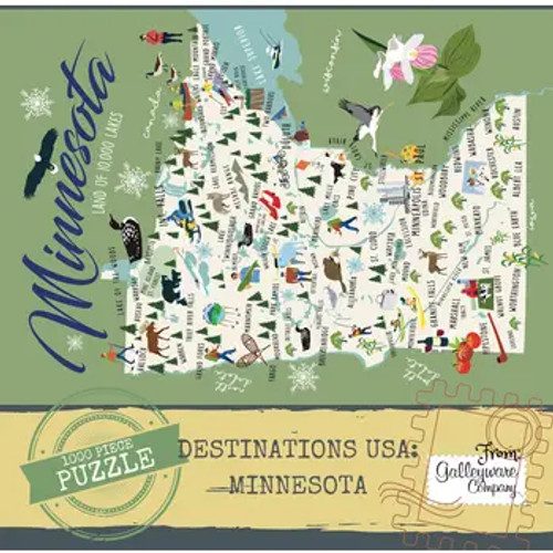 Minnesota 1000 Piece Jigsaw Puzzle - 19.6"