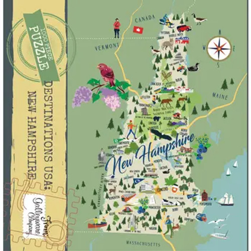 New Hampshire 1000 Piece Jigsaw Puzzle - 19.6"
