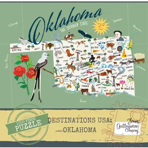 Oklahoma 1000 Piece Jigsaw Puzzle - 19.6"