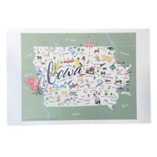 Iowa Print - 12" x 18"