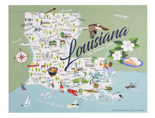 Louisiana Print - 12" x 18"