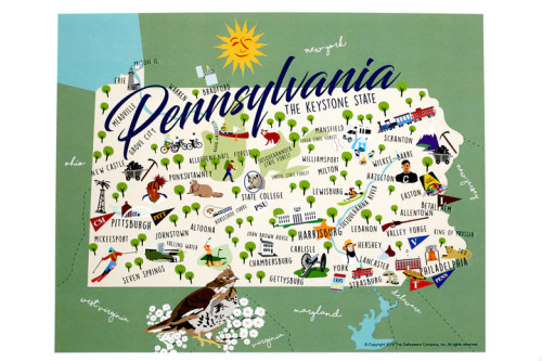 Pennsylvania Print - 12" x 18"