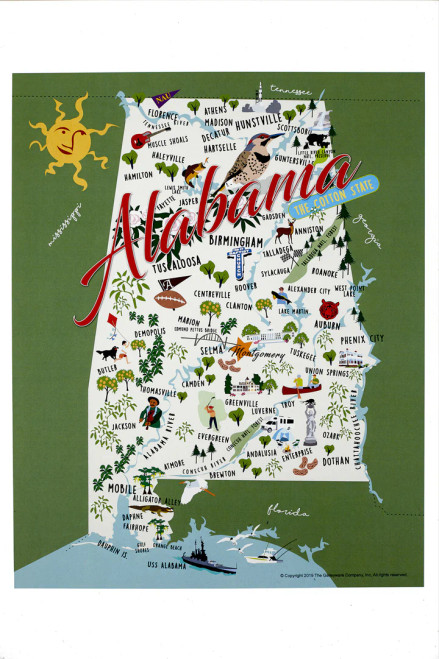Alabama Print - 12" x 18"