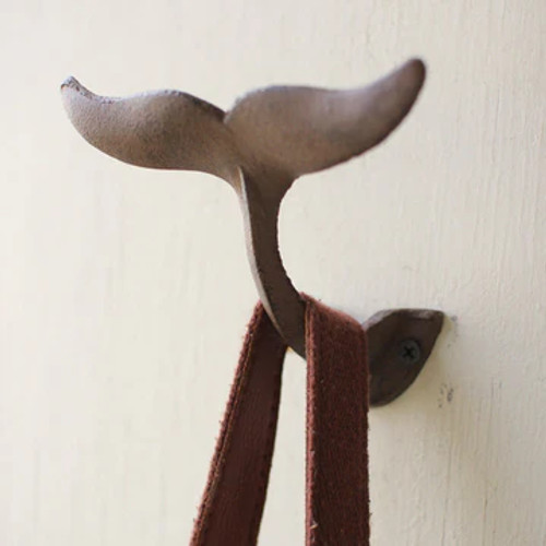 Cast Iron Whale Tail Hooks - Set of 4