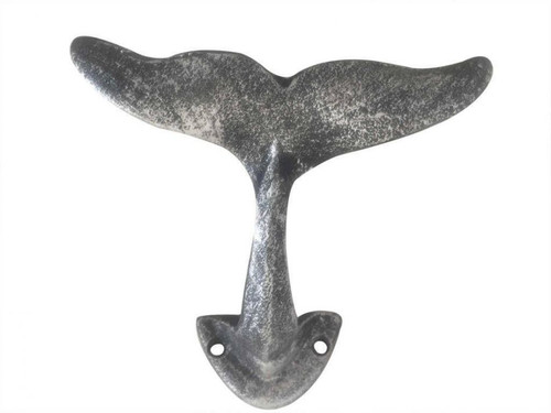 Whale Tail Hooks - Cast Iron Antique Silver- Min of  4