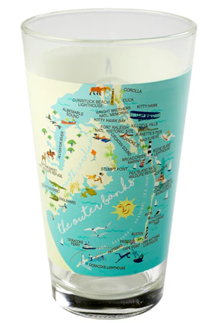 Pint Glass - Outer Banks - Set of 2