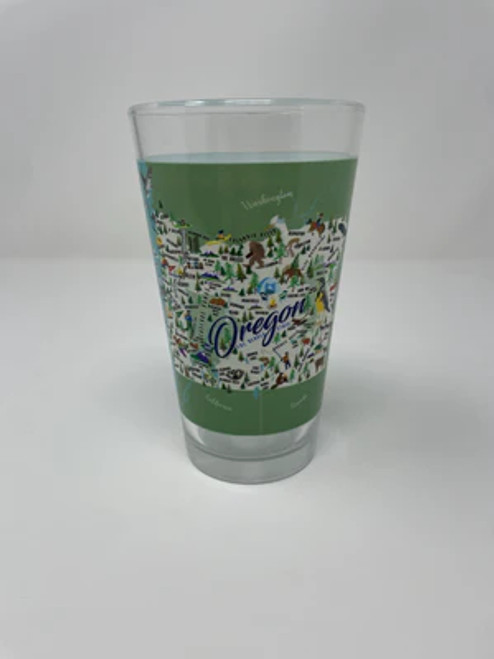 Pint Glass - Oregon - Set of 2