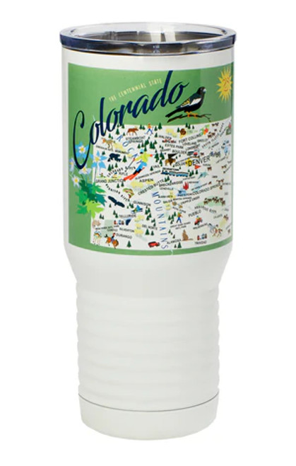 Stainless Steel Tumbler - Colorado - 20 oz - Set of 2