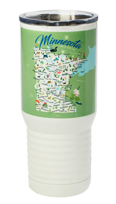 Stainless Steel Tumbler - Minnesota - 20 oz - Set of 2