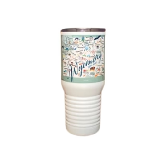 Stainless Steel Tumbler - Wyoming - 20 oz - Set of 2