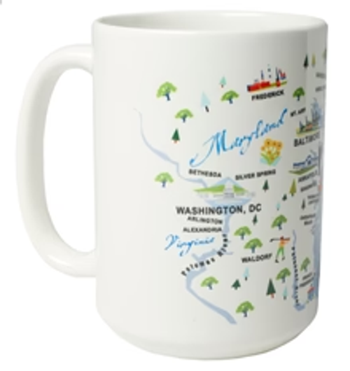 Ceramic Mug - Chesapeake Bay - Set of 4