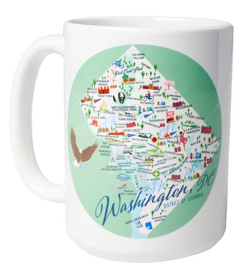Ceramic Mug - Washington D.C. - Set of 4