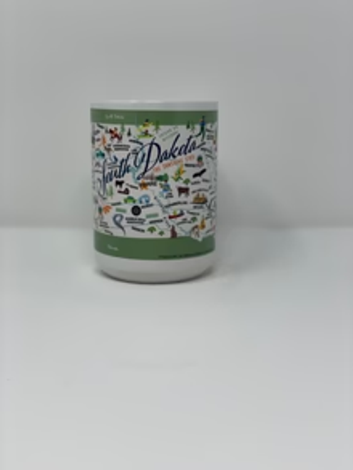 Ceramic Mug - South Dakota - Set of 4