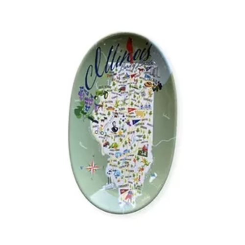 Tidbit Tray - Illinois - Set of 4