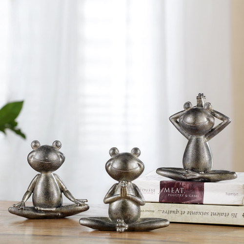 Junior Yoga Frogs - Set of 3 - 6"