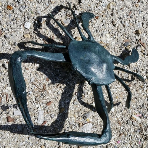 Garden Crab Sculpture - 10"