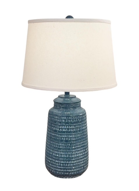 Sea / Seaside Villa Glaze Pattern Vase Table Lamp - 27"
