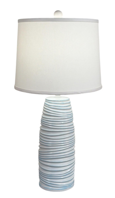 Nude / Atlantic Grey Wave Table Lamp - 29.5"