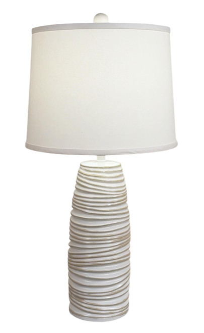Nude / Sisal Wave Table Lamp - 29.5"